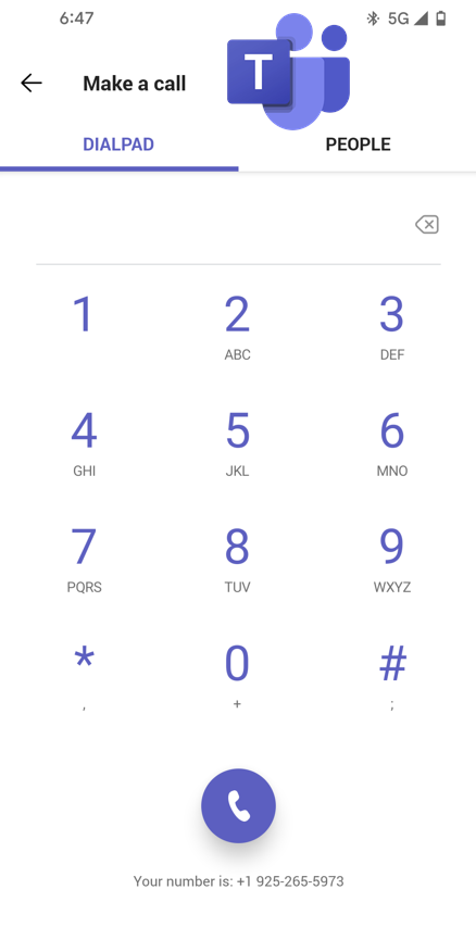 Teams phone